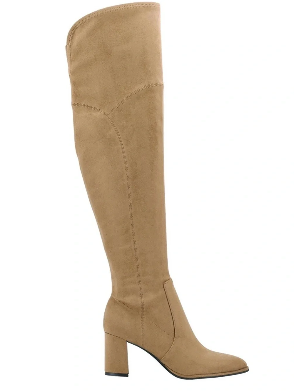 Marc Fisher Tan Over-the-Knee Block Heel Boots Size 7